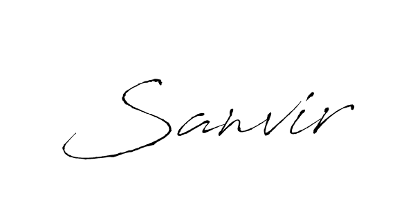 Make a beautiful signature design for name Sanvir. Use this online signature maker to create a handwritten signature for free. Sanvir signature style 6 images and pictures png