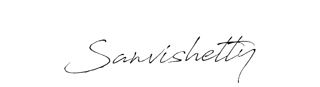 Make a beautiful signature design for name Sanvishetty. With this signature (Antro_Vectra) style, you can create a handwritten signature for free. Sanvishetty signature style 6 images and pictures png