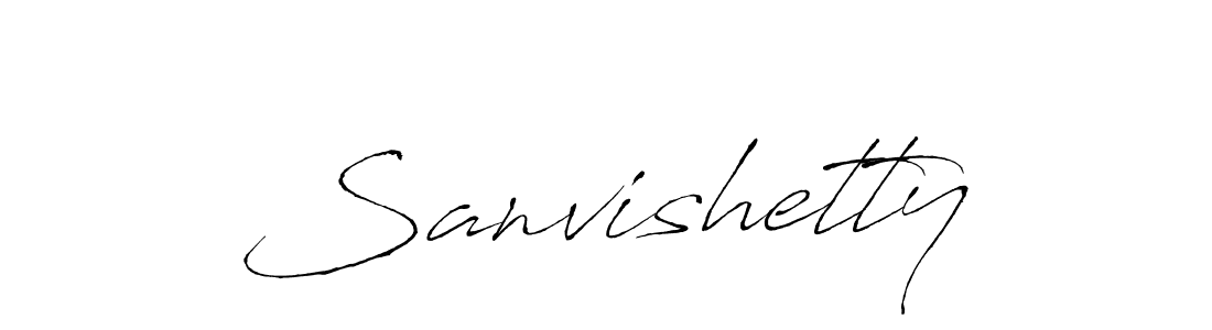 Sanvishetty stylish signature style. Best Handwritten Sign (Antro_Vectra) for my name. Handwritten Signature Collection Ideas for my name Sanvishetty. Sanvishetty signature style 6 images and pictures png