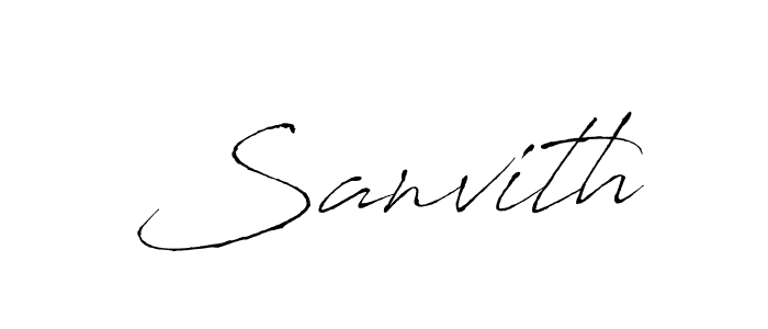 It looks lik you need a new signature style for name Sanvith. Design unique handwritten (Antro_Vectra) signature with our free signature maker in just a few clicks. Sanvith signature style 6 images and pictures png