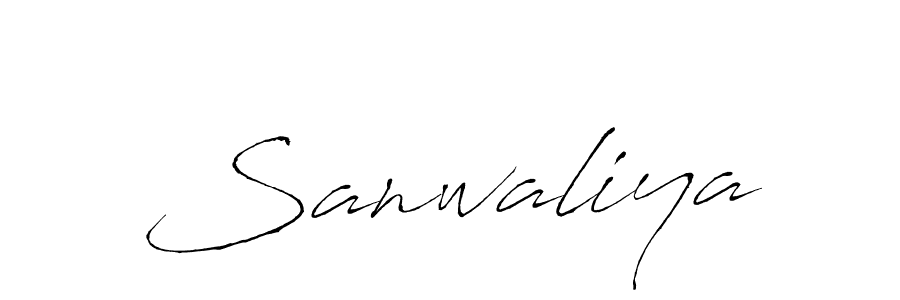 Use a signature maker to create a handwritten signature online. With this signature software, you can design (Antro_Vectra) your own signature for name Sanwaliya. Sanwaliya signature style 6 images and pictures png