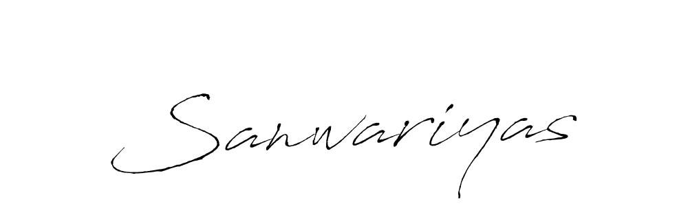 Make a beautiful signature design for name Sanwariyas. With this signature (Antro_Vectra) style, you can create a handwritten signature for free. Sanwariyas signature style 6 images and pictures png