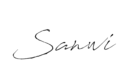 It looks lik you need a new signature style for name Sanwi. Design unique handwritten (Antro_Vectra) signature with our free signature maker in just a few clicks. Sanwi signature style 6 images and pictures png