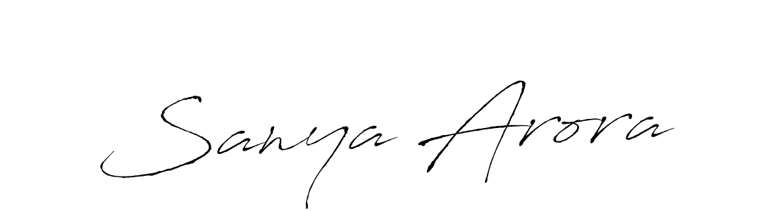 The best way (Antro_Vectra) to make a short signature is to pick only two or three words in your name. The name Sanya Arora include a total of six letters. For converting this name. Sanya Arora signature style 6 images and pictures png