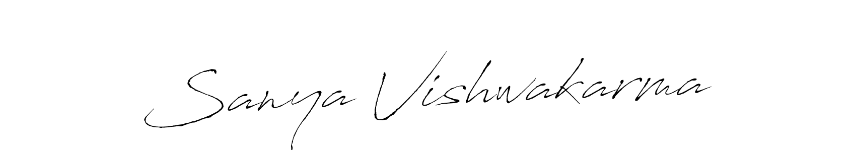 This is the best signature style for the Sanya Vishwakarma name. Also you like these signature font (Antro_Vectra). Mix name signature. Sanya Vishwakarma signature style 6 images and pictures png