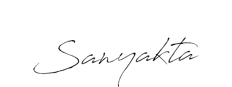 Design your own signature with our free online signature maker. With this signature software, you can create a handwritten (Antro_Vectra) signature for name Sanyakta. Sanyakta signature style 6 images and pictures png