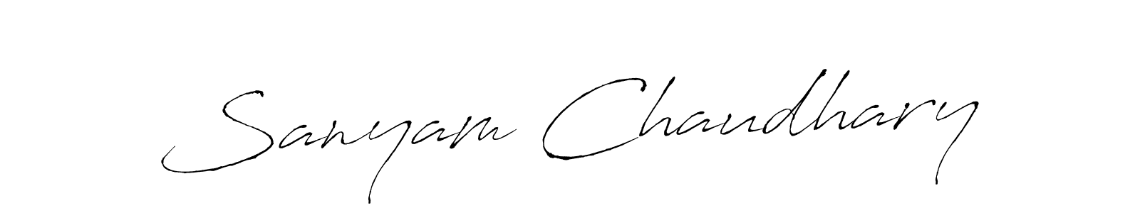 if you are searching for the best signature style for your name Sanyam Chaudhary. so please give up your signature search. here we have designed multiple signature styles  using Antro_Vectra. Sanyam Chaudhary signature style 6 images and pictures png