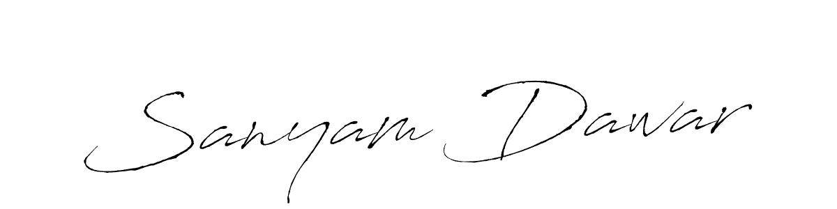 Also You can easily find your signature by using the search form. We will create Sanyam Dawar name handwritten signature images for you free of cost using Antro_Vectra sign style. Sanyam Dawar signature style 6 images and pictures png