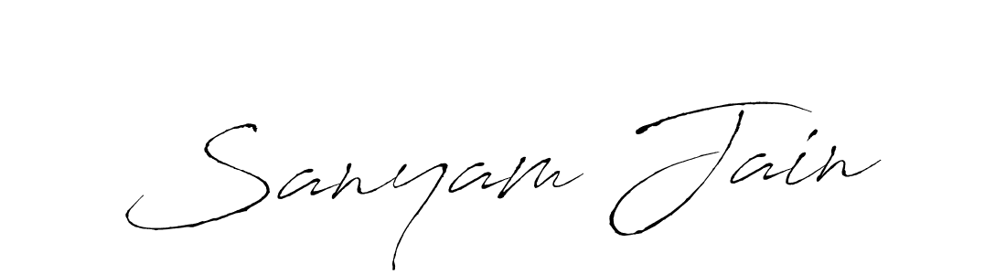 Also we have Sanyam Jain name is the best signature style. Create professional handwritten signature collection using Antro_Vectra autograph style. Sanyam Jain signature style 6 images and pictures png