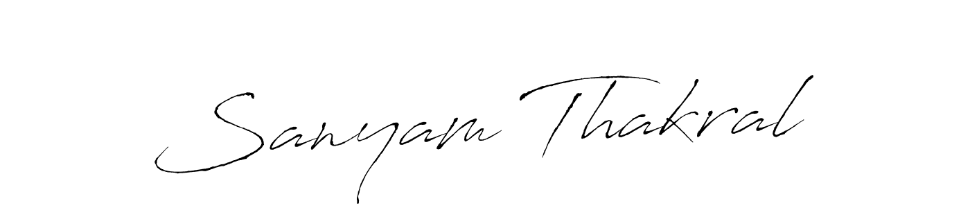 How to Draw Sanyam Thakral signature style? Antro_Vectra is a latest design signature styles for name Sanyam Thakral. Sanyam Thakral signature style 6 images and pictures png