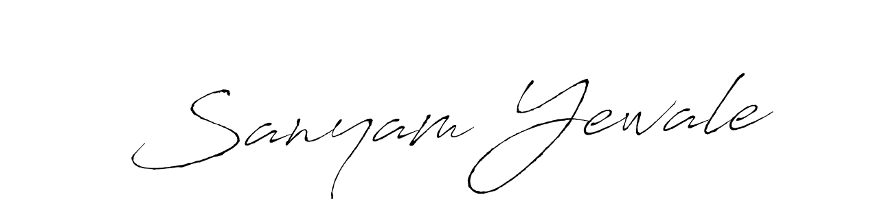 Make a beautiful signature design for name Sanyam Yewale. Use this online signature maker to create a handwritten signature for free. Sanyam Yewale signature style 6 images and pictures png