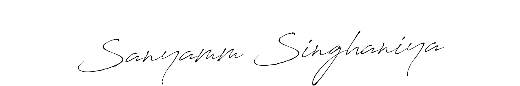 if you are searching for the best signature style for your name Sanyamm Singhaniya. so please give up your signature search. here we have designed multiple signature styles  using Antro_Vectra. Sanyamm Singhaniya signature style 6 images and pictures png
