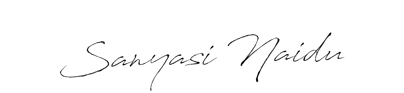 How to make Sanyasi Naidu signature? Antro_Vectra is a professional autograph style. Create handwritten signature for Sanyasi Naidu name. Sanyasi Naidu signature style 6 images and pictures png