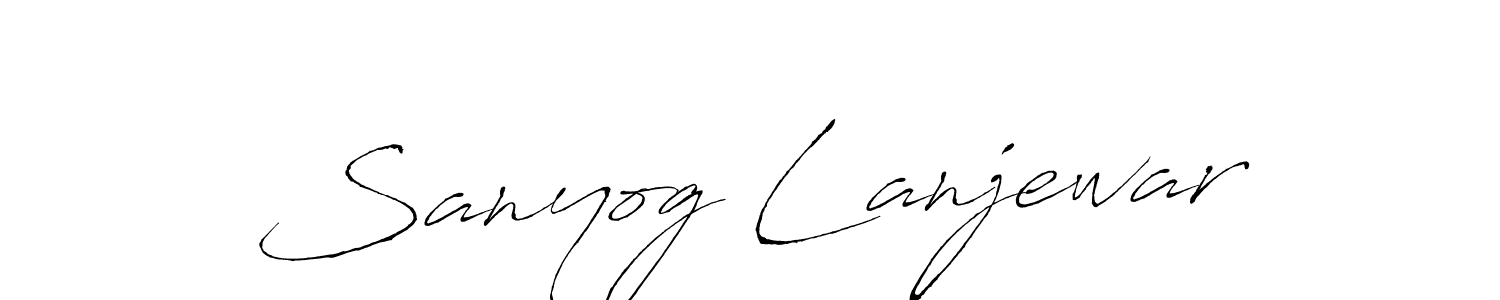 Make a beautiful signature design for name Sanyog Lanjewar. Use this online signature maker to create a handwritten signature for free. Sanyog Lanjewar signature style 6 images and pictures png