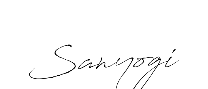 Antro_Vectra is a professional signature style that is perfect for those who want to add a touch of class to their signature. It is also a great choice for those who want to make their signature more unique. Get Sanyogi name to fancy signature for free. Sanyogi signature style 6 images and pictures png