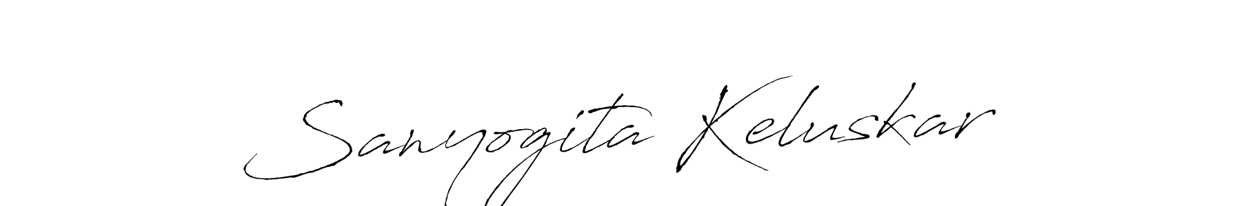 Design your own signature with our free online signature maker. With this signature software, you can create a handwritten (Antro_Vectra) signature for name Sanyogita Keluskar. Sanyogita Keluskar signature style 6 images and pictures png