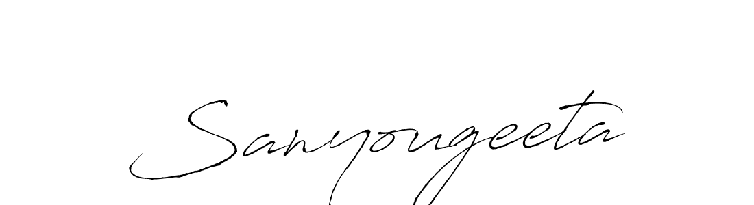 Also we have Sanyougeeta name is the best signature style. Create professional handwritten signature collection using Antro_Vectra autograph style. Sanyougeeta signature style 6 images and pictures png