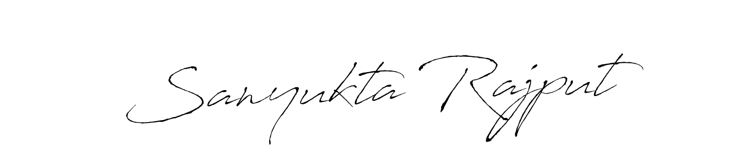 You should practise on your own different ways (Antro_Vectra) to write your name (Sanyukta Rajput) in signature. don't let someone else do it for you. Sanyukta Rajput signature style 6 images and pictures png