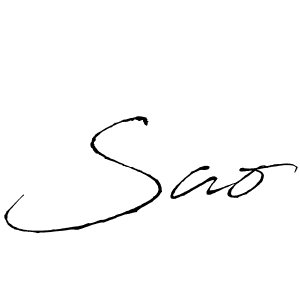 Make a beautiful signature design for name Sao. With this signature (Antro_Vectra) style, you can create a handwritten signature for free. Sao signature style 6 images and pictures png