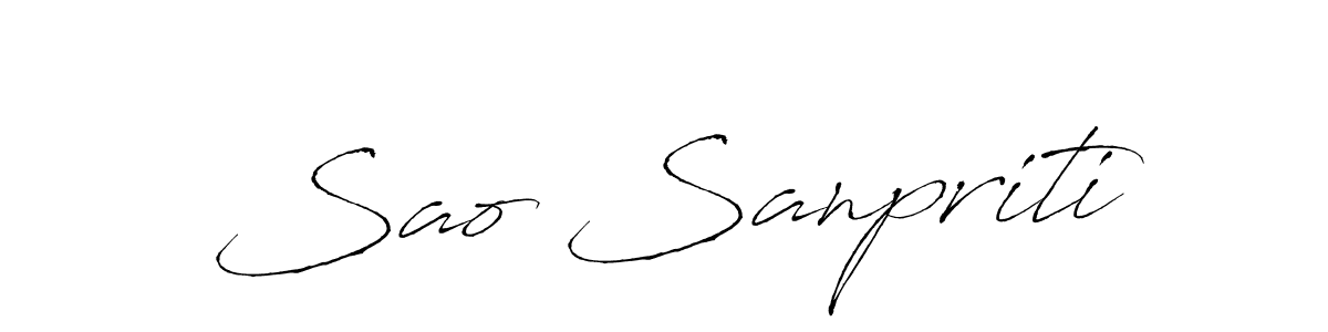 Create a beautiful signature design for name Sao Sanpriti. With this signature (Antro_Vectra) fonts, you can make a handwritten signature for free. Sao Sanpriti signature style 6 images and pictures png