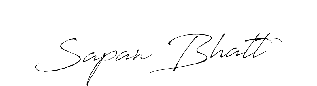 Create a beautiful signature design for name Sapan Bhatt. With this signature (Antro_Vectra) fonts, you can make a handwritten signature for free. Sapan Bhatt signature style 6 images and pictures png