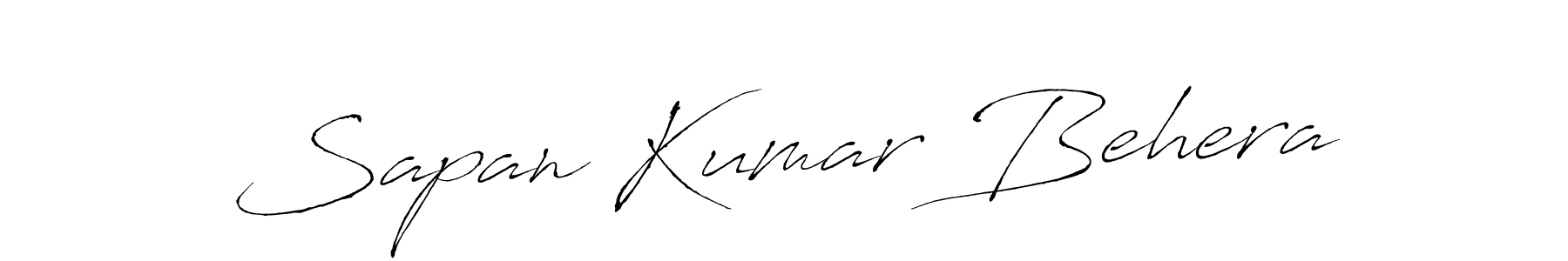How to make Sapan Kumar Behera name signature. Use Antro_Vectra style for creating short signs online. This is the latest handwritten sign. Sapan Kumar Behera signature style 6 images and pictures png
