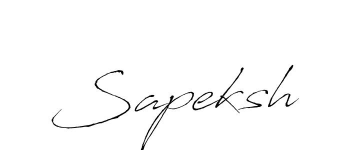 Make a beautiful signature design for name Sapeksh. With this signature (Antro_Vectra) style, you can create a handwritten signature for free. Sapeksh signature style 6 images and pictures png