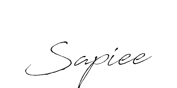 How to make Sapiee signature? Antro_Vectra is a professional autograph style. Create handwritten signature for Sapiee name. Sapiee signature style 6 images and pictures png