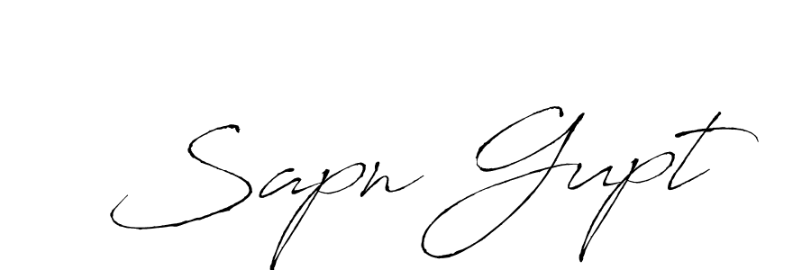 if you are searching for the best signature style for your name Sapn Gupt. so please give up your signature search. here we have designed multiple signature styles  using Antro_Vectra. Sapn Gupt signature style 6 images and pictures png