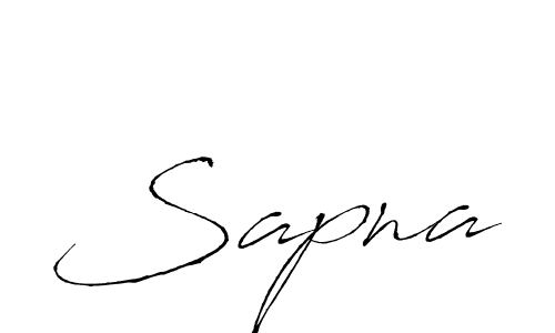 Use a signature maker to create a handwritten signature online. With this signature software, you can design (Antro_Vectra) your own signature for name Sapna. Sapna signature style 6 images and pictures png