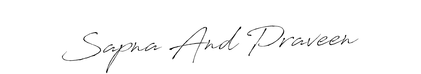 It looks lik you need a new signature style for name Sapna And Praveen. Design unique handwritten (Antro_Vectra) signature with our free signature maker in just a few clicks. Sapna And Praveen signature style 6 images and pictures png