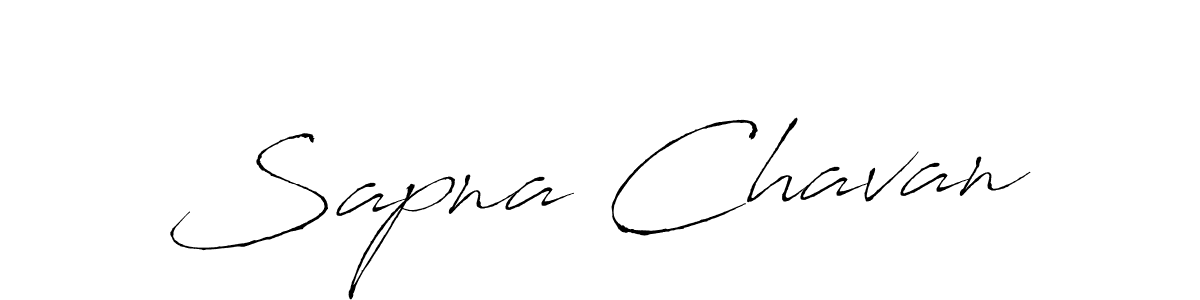 Create a beautiful signature design for name Sapna Chavan. With this signature (Antro_Vectra) fonts, you can make a handwritten signature for free. Sapna Chavan signature style 6 images and pictures png