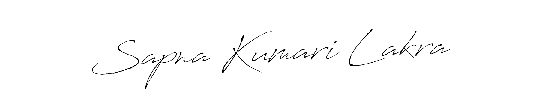 Sapna Kumari Lakra stylish signature style. Best Handwritten Sign (Antro_Vectra) for my name. Handwritten Signature Collection Ideas for my name Sapna Kumari Lakra. Sapna Kumari Lakra signature style 6 images and pictures png