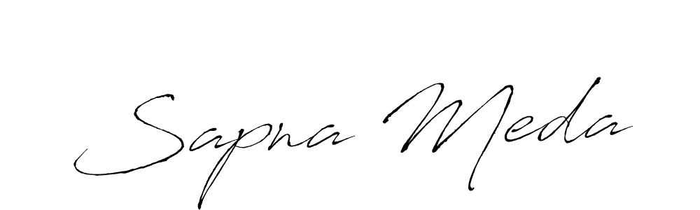 Make a short Sapna Meda signature style. Manage your documents anywhere anytime using Antro_Vectra. Create and add eSignatures, submit forms, share and send files easily. Sapna Meda signature style 6 images and pictures png
