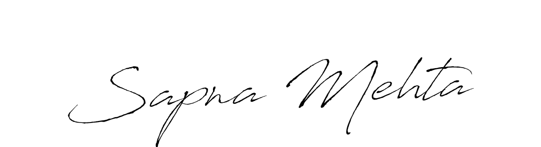 Sapna Mehta stylish signature style. Best Handwritten Sign (Antro_Vectra) for my name. Handwritten Signature Collection Ideas for my name Sapna Mehta. Sapna Mehta signature style 6 images and pictures png