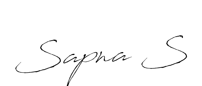 How to make Sapna S signature? Antro_Vectra is a professional autograph style. Create handwritten signature for Sapna S name. Sapna S signature style 6 images and pictures png