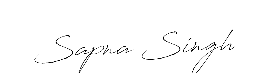 Sapna Singh stylish signature style. Best Handwritten Sign (Antro_Vectra) for my name. Handwritten Signature Collection Ideas for my name Sapna Singh. Sapna Singh signature style 6 images and pictures png