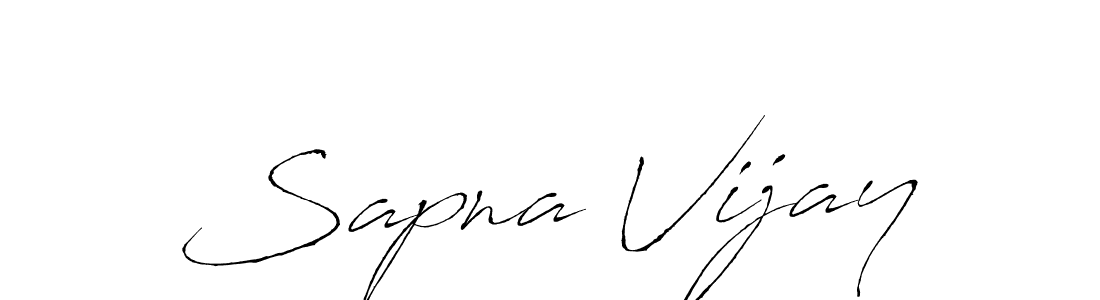 Make a beautiful signature design for name Sapna Vijay. With this signature (Antro_Vectra) style, you can create a handwritten signature for free. Sapna Vijay signature style 6 images and pictures png