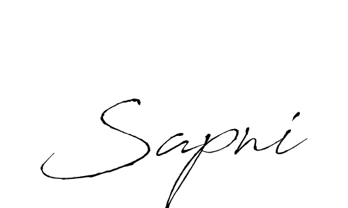 How to make Sapni name signature. Use Antro_Vectra style for creating short signs online. This is the latest handwritten sign. Sapni signature style 6 images and pictures png