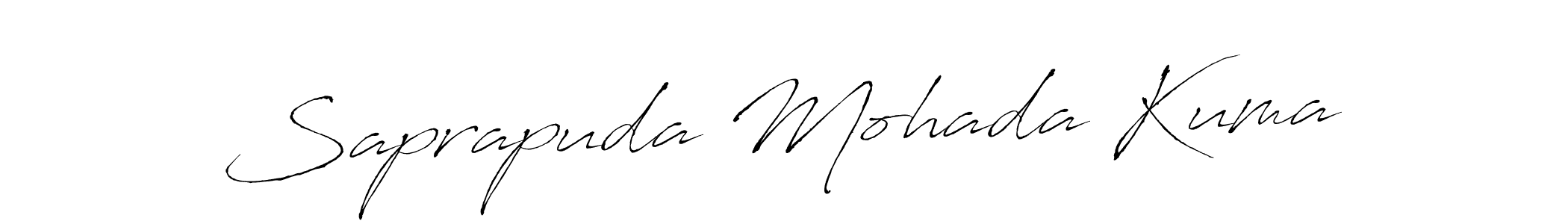 You should practise on your own different ways (Antro_Vectra) to write your name (Saprapuda Mohada Kuma) in signature. don't let someone else do it for you. Saprapuda Mohada Kuma signature style 6 images and pictures png