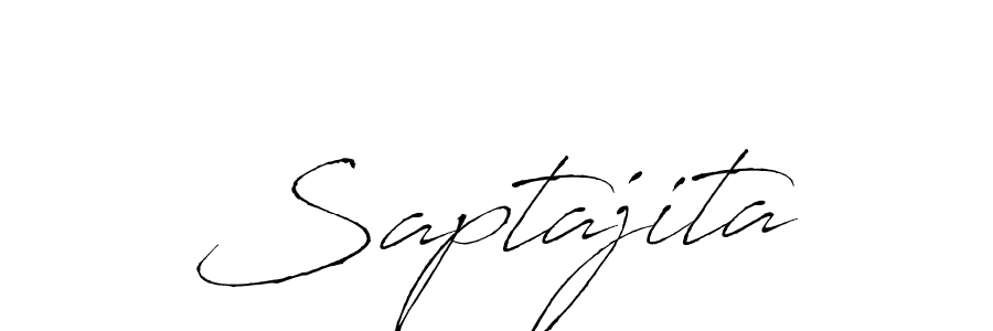 Use a signature maker to create a handwritten signature online. With this signature software, you can design (Antro_Vectra) your own signature for name Saptajita. Saptajita signature style 6 images and pictures png