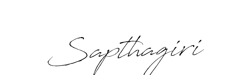 How to make Sapthagiri signature? Antro_Vectra is a professional autograph style. Create handwritten signature for Sapthagiri name. Sapthagiri signature style 6 images and pictures png