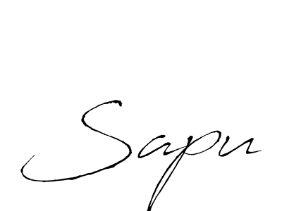 How to make Sapu name signature. Use Antro_Vectra style for creating short signs online. This is the latest handwritten sign. Sapu signature style 6 images and pictures png