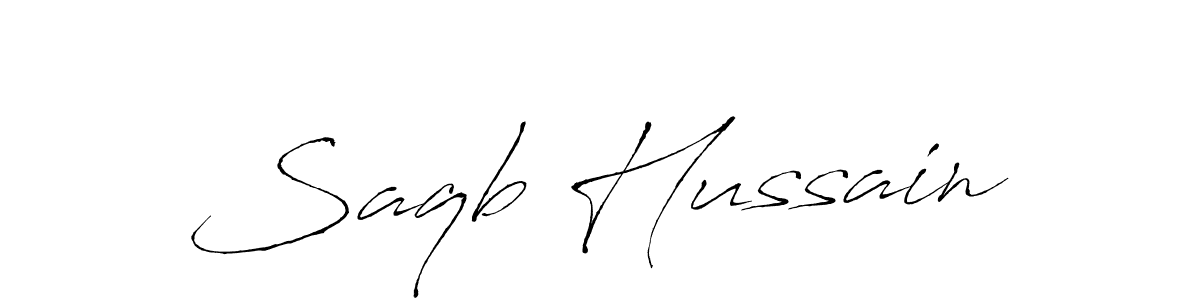 The best way (Antro_Vectra) to make a short signature is to pick only two or three words in your name. The name Saqb Hussain include a total of six letters. For converting this name. Saqb Hussain signature style 6 images and pictures png