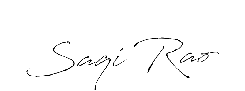 Also You can easily find your signature by using the search form. We will create Saqi Rao name handwritten signature images for you free of cost using Antro_Vectra sign style. Saqi Rao signature style 6 images and pictures png