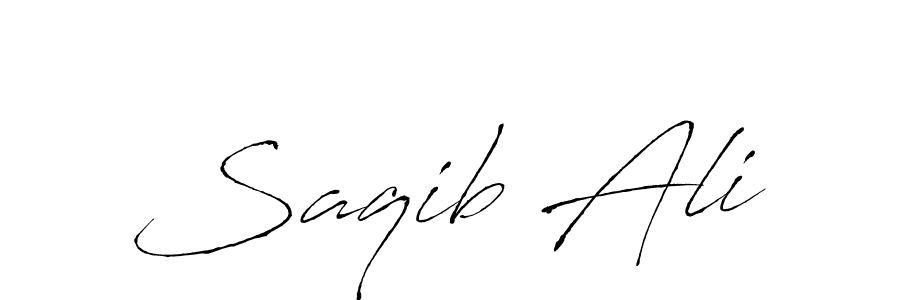 How to make Saqib Ali name signature. Use Antro_Vectra style for creating short signs online. This is the latest handwritten sign. Saqib Ali signature style 6 images and pictures png