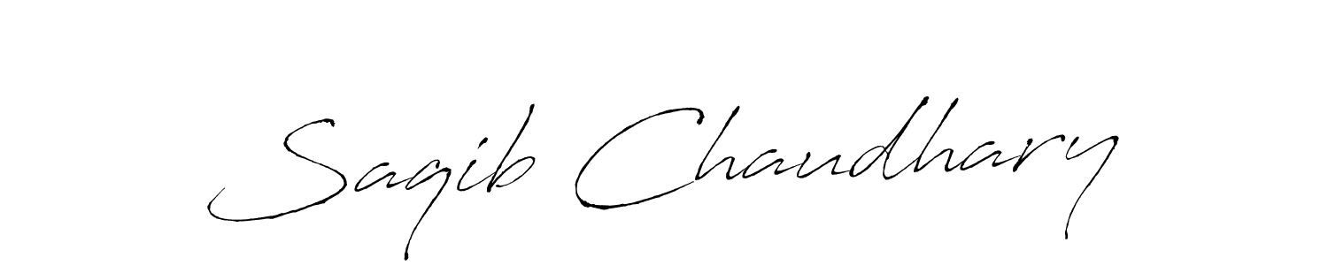 This is the best signature style for the Saqib Chaudhary name. Also you like these signature font (Antro_Vectra). Mix name signature. Saqib Chaudhary signature style 6 images and pictures png