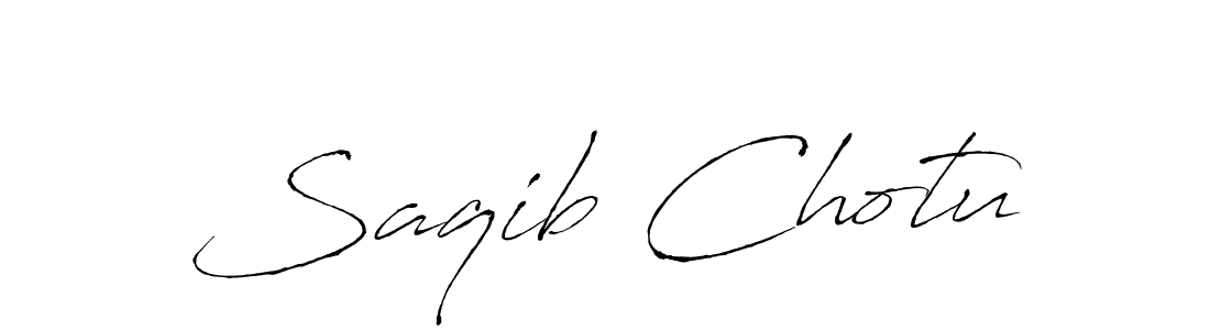 How to make Saqib Chotu signature? Antro_Vectra is a professional autograph style. Create handwritten signature for Saqib Chotu name. Saqib Chotu signature style 6 images and pictures png