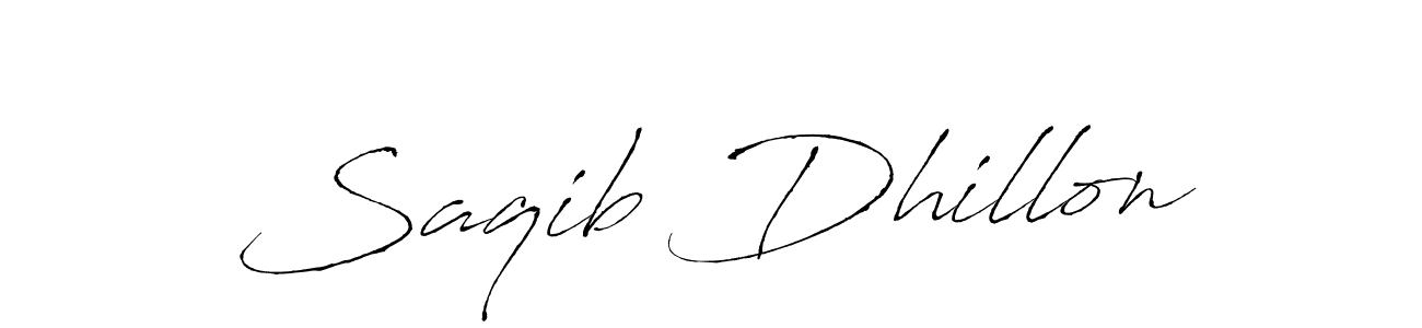 Design your own signature with our free online signature maker. With this signature software, you can create a handwritten (Antro_Vectra) signature for name Saqib Dhillon. Saqib Dhillon signature style 6 images and pictures png