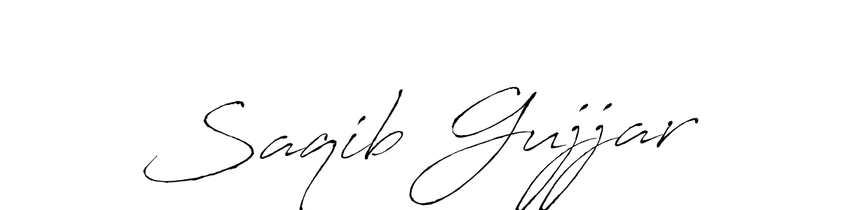 Also we have Saqib Gujjar name is the best signature style. Create professional handwritten signature collection using Antro_Vectra autograph style. Saqib Gujjar signature style 6 images and pictures png